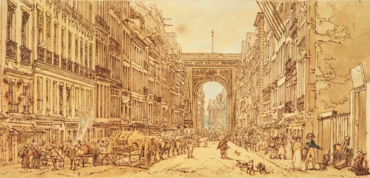 Das Faubourg und das Porte Saint-Denis, 1801